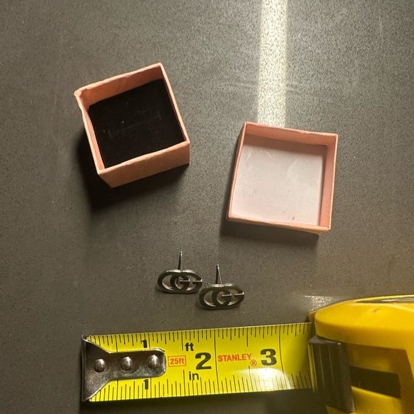 Silver Stud Earrings - Picture 3 of 7